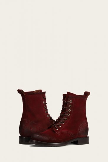 Frye Veronica Combat - Wine - Click Image to Close