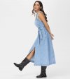 Frye Criss-cross Maxi Denim Dress - Criss-cross Maxi Denim Dress
