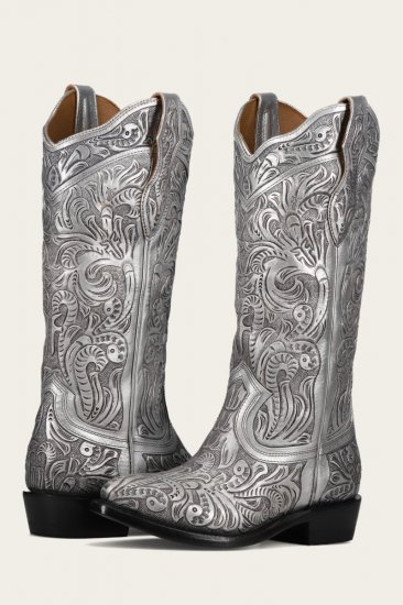 Frye Billy Daisy Pull On - Silver - Click Image to Close