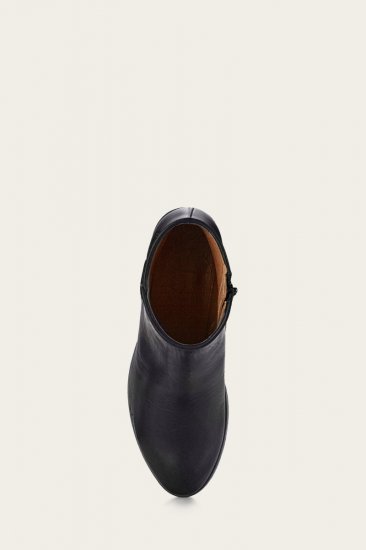 Frye Carson Piping Bootie - Tumbled-black - Click Image to Close