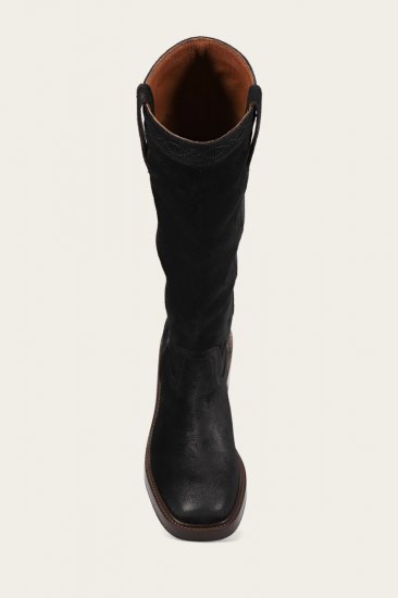 Frye Kate Pull On - Black-suede - Click Image to Close