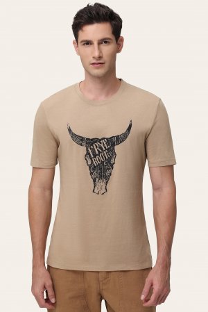 Frye Classic-Fit Crewneck Graphic Tee - Classic-Fit Crewneck Graphic Tee