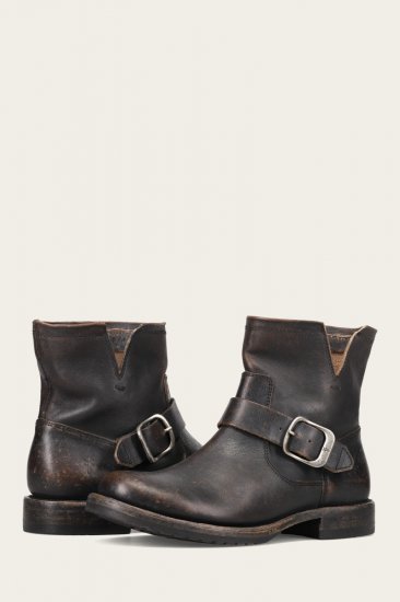 Frye Veronica Flex Bootie - Antique-black - Click Image to Close