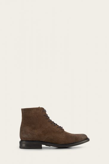 Frye Seth Cap Toe Lace Up - Dark-brown - Click Image to Close