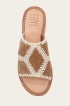 Frye Ava Crochet Slide - Almond
