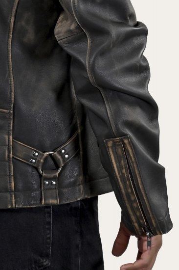 Frye Ombre Racer Leather Jacket. - Ombre Racer Leather Jacket. - Click Image to Close