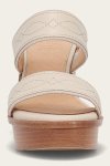 Frye Pipa Woodstock 2 Band Platform Sandal - Ivory