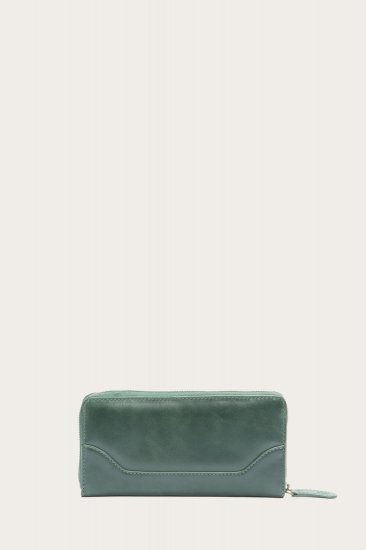 Frye Melissa Zip Around Wallet - Basil - Click Image to Close