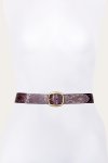 Frye 38mm Belt With Southwestern Embossing, Perf & Studs - 38mm Belt With Southwestern Embossing, Perf & Studs