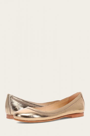 Frye Carson Ballet - Dark-gold - Click Image to Close