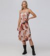 Frye Charmeuse Lace Trim Slip Midi Dress - Charmeuse Lace Trim Slip Midi Dress