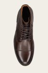Frye Dylan Cap Toe Lace Up - Dark-brown