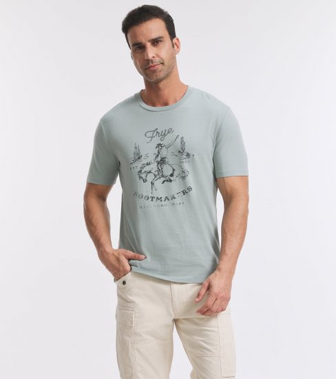 Frye Classic-Fit Crewneck Graphic Tee - Classic-Fit Crewneck Graphic Tee - Click Image to Close
