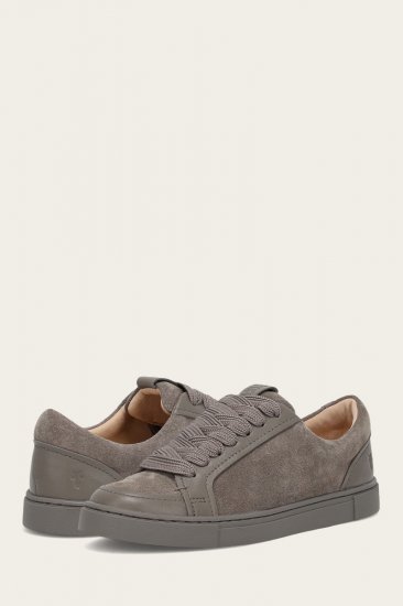 Frye Ivy Court Low Lace Sneaker - Steel - Click Image to Close