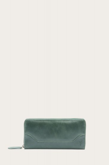 Frye Melissa Zip Around Wallet - Basil - Click Image to Close