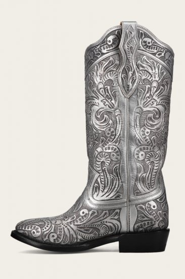 Frye Billy Daisy Pull On - Silver - Click Image to Close