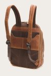 Frye Logan Multi Zip Backpack - Cognac