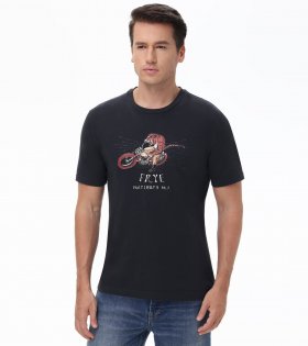 Frye Classic-Fit Crewneck Graphic Tee - Classic-Fit Crewneck Graphic Tee