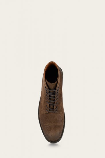 Frye Seth Cap Toe Lace Up - Dark-brown - Click Image to Close