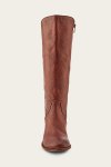 Frye Carson Piping Tall Wide Calf - Redwood