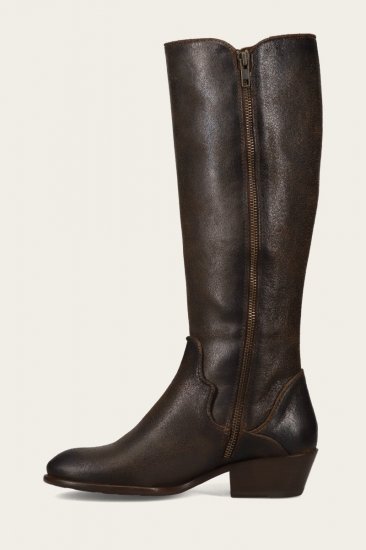 Frye Carson Piping Tall - Chocolate - Click Image to Close