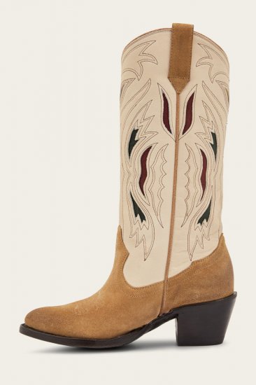 Frye Shelby Deco Stitch - White-multi - Click Image to Close