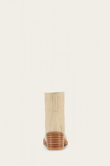 Frye Sabrina 6G Lace Up - Ivory - Click Image to Close