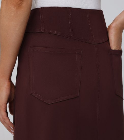 Frye Faux Suede Studded Midi Skirt - Faux Suede Studded Midi Skirt - Click Image to Close