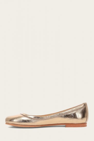 Frye Carson Ballet - Dark-gold - Click Image to Close