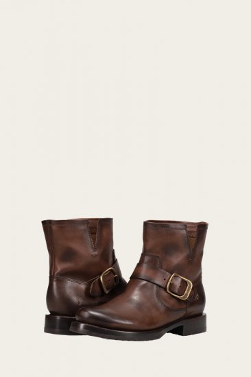 Frye Veronica Bootie - Chocolate - Click Image to Close