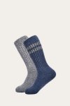 Frye Super Soft Boot Sock 2 Pack - Navy - Super Soft Boot Sock 2 Pack - Navy