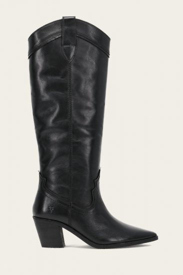 Frye Sara Western Tall - Black - Click Image to Close