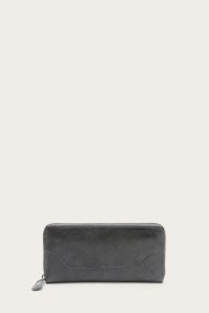 Frye Melissa Zip Around Wallet - Carbon