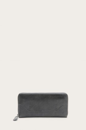 Frye Melissa Zip Around Wallet - Carbon