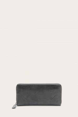 Frye Melissa Zip Around Wallet - Carbon