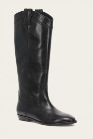 Frye Blair Western Tall Wide Calf - Black