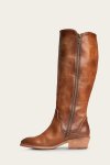 Frye Carson Piping Tall Wide Calf - Caramel