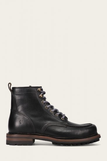 Frye Hudson Workboot Lug - Black - Click Image to Close