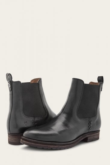 Frye Melissa Double Sole Chelsea - Black - Click Image to Close
