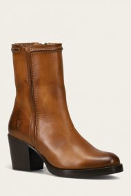 Frye Jean Short Inside Zip - Caramel