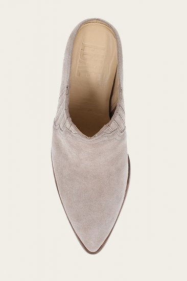Frye Sara Western Mule - Taupe - Click Image to Close