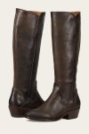 Frye Carson Piping Tall Wide Calf - Chocolate