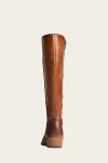 Frye Carson Piping Tall Wide Calf - Caramel