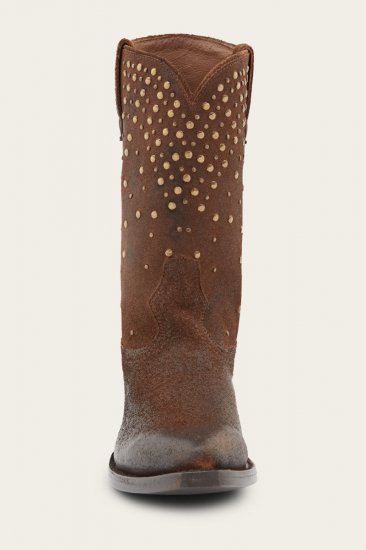 Frye Sacha Mid Stud - Nutmeg - Click Image to Close
