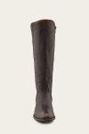 Frye Carson Piping Tall - Black-brush-off