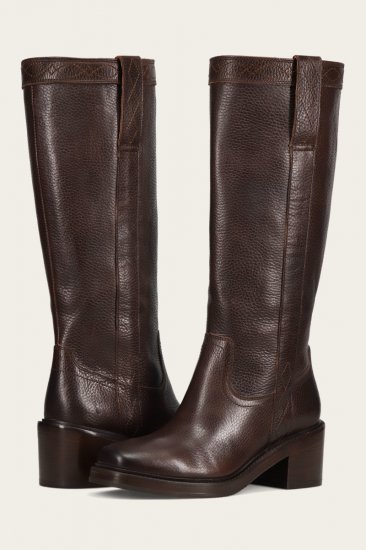 Frye Kate Pull On Wide Calf - Dark-brown - Click Image to Close