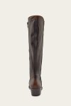 Frye Carson Piping Tall - Black-brush-off