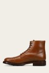 Frye Dylan Cap Toe Lace Up - Saddle