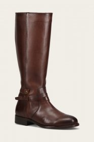 Frye Melissa Belted Tall Wide Calf - Redwood