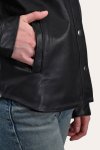 Frye Black Leather Shirt - Frye Black Leather Shirt